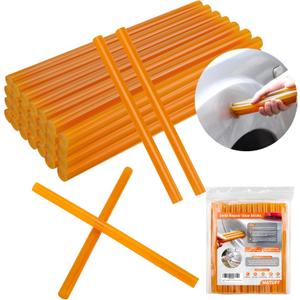 32 Pcs Dent Repair Glue Sticks, 0.43 Dia x 8 Long Yellow Hot Glue Sticks, Paintless Dent Repair Tool Kit PDR Glue Sticks for Craft Gun and Car Body Repair Dent Remover Tool