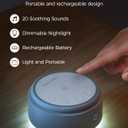 Momcozy Sound Machine for Baby | Portable White Noise Sound Machine for Sleep Rechargeable | 20 Sleep Sounds White Noise Machine with Nursery Night Light | Travel Sleep Sound Machine Battery Based