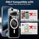 Protective Case Compatible for Google Pixel 10 Case | Slim Matte | Military-Grade Drop Protection | Shockproof | Anti-Fingerprint | Wireless Charging | Clear