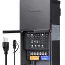 DEWENWILS 200W Low Voltage Landscape Transformer with Photocell Sensor & Timer, 120V AC to 12V/14V AC, Weatherproof Outdoor Landscape Lighting Transformer for Garden Lights, Spotlights, Steplights