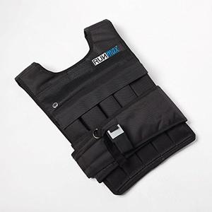 RUNmax 60LBS Adjustable Weighted Vest Wtih Shoulder Pads Option for Men and Women