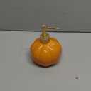 Pumpkin Shaped Ceramic Soap Dispenser, Refillable Lotion Soap Bottle, Pumpkin Decoration Bathroom Accessories, Orange Bathroom Fall Decor,Bathroom Organizer for Countertop (Orange)