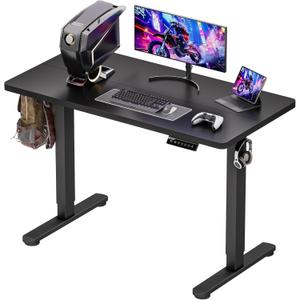 Standing Desk Electric Adjustable Computer Desk-Stand up Desk Office Gaming Home Office Memory Desks 48x24 inches Black, 47.2*23.6 Inch