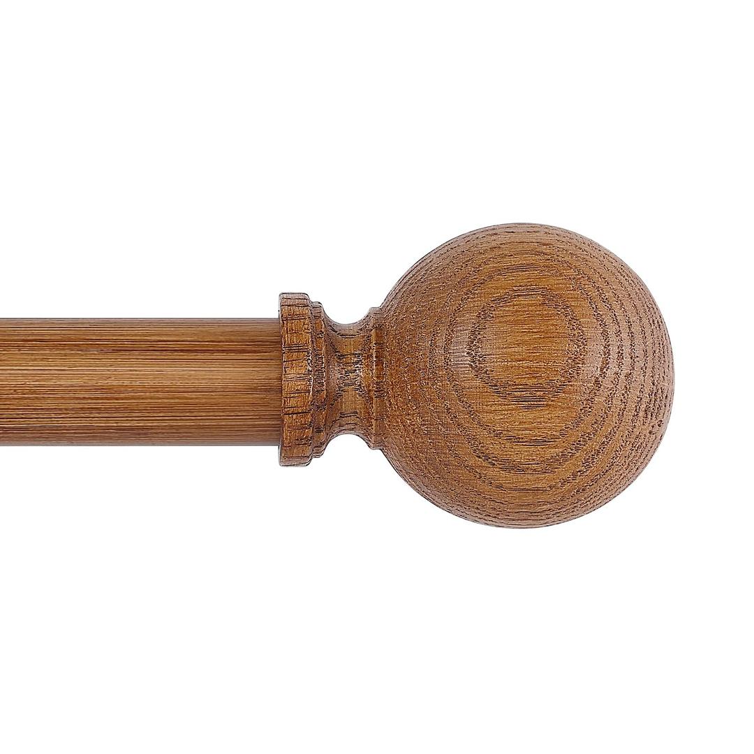 Wood Curtain Rod Elegant 76"