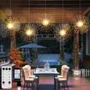 5 Pack Firework String Lights Christmas Light, 200 LED 8 Modes Hanging Starburst Lights for PartyGarden Decoration (Warm White)