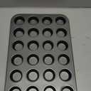 1-Piece 48 Cup Steel Muffin Pan  Non-Stick Mini Cupcake Pan, Bakeware Mini Muffin Tin, Dishwasher Safe(Round)
