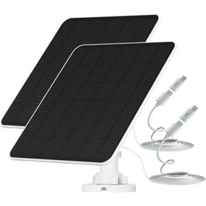 Solar Panel Charger, Waterproof Solar Panel Charger with Charging Cable (1 Pack)