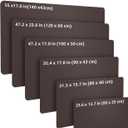 Desk Pad Mat 23.6"x13.7" - Waterproof Mouse Pad & Desk Protector, Non-Slip PU Leather for Gaming Keyboard/Mouse, Stitched Edge XL Office Desk Pad with Ergonomic Support(Chocolate) (24" x 14")