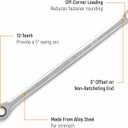 GEARWRENCH 17 Pc. GearBox 12 Pt. XL Double Box Ratcheting Wrench Set, Metric - 85989