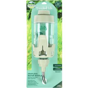Oxbow Enriched Life Dripless Water Bottle, Guinea Pig Water Bottle, Rabbit Water Bottle, Essential Small Pet Accessory for Guinea Pig Cages & Rabbit Cage, Bunny Supplies, 15oz / 450ml
