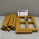 Wokceer 10x10 FT Backdrop Stand Heavy Duty Pipe and Drape Kit, Adjustable Gold Backdrop Stand for Wedding Birthday Party Photography Photo Booth Background Christmas Decoration