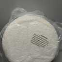 Wimarsbon Storage Ottoman, Modern Round Footrest with Soft Padded Seat, Teddy Velvet Footstool with Wood Legs, Accent Small Table or Plant Stand for Hallway, Living Room (Cream)