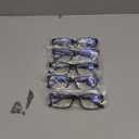 Gaoye Professional Reading Glasses for All Day - Computer Readers with Blue Light Protection - Value Pack (B1-5 Pack Light Black)