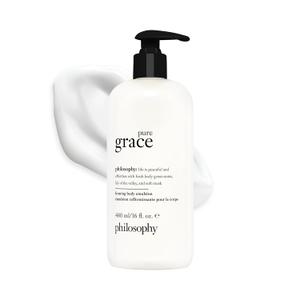 philosophy pure grace firming body emulsion- luxury scented body lotion- with shea butter & natural oils for fast absorbing hydration - skin feels soft and smooth (16 Fl Oz)