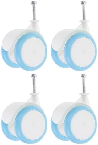 FAVOMOTO 4pcs Replacement Wheels for Walker Plastic for Boy Girl Cart Accessories Smooth Movement Easy Installation Compatible with Various Models