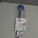 EOT Wellness Bendable Long Handled Silicone Body Brush & Hair Scrubber - Bath Shower Back Brush, Shampoo Hair & Scalp Massager, Back Scrubber for Shower (Blue Sapphire)