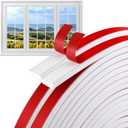 DECOHS 66 Ft Window Grille Inserts Grid Kit- TPE Self-Adhesive Peel and Stick Trim Molding- Flexible Moulding Trim Grid Inserts for Windows Door Frames Home Decoration