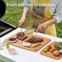 Keechee Dishwasher Safe Bamboo Cutting Board, Lightweight & Durable Wood Cutting Board, Reversible with Juice Groove, Easy to Store & Clean, Ideal Kitchen Gift for Home Cooks (14"L x 10.6"W)