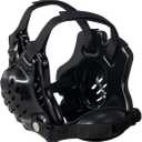 Wrestling Headgear, Youth Wrestling Head Gear with Chin Cup, Sorf Ear Guard for MMA, Jiu-Jitsu (for Users Age 10+) (Black)