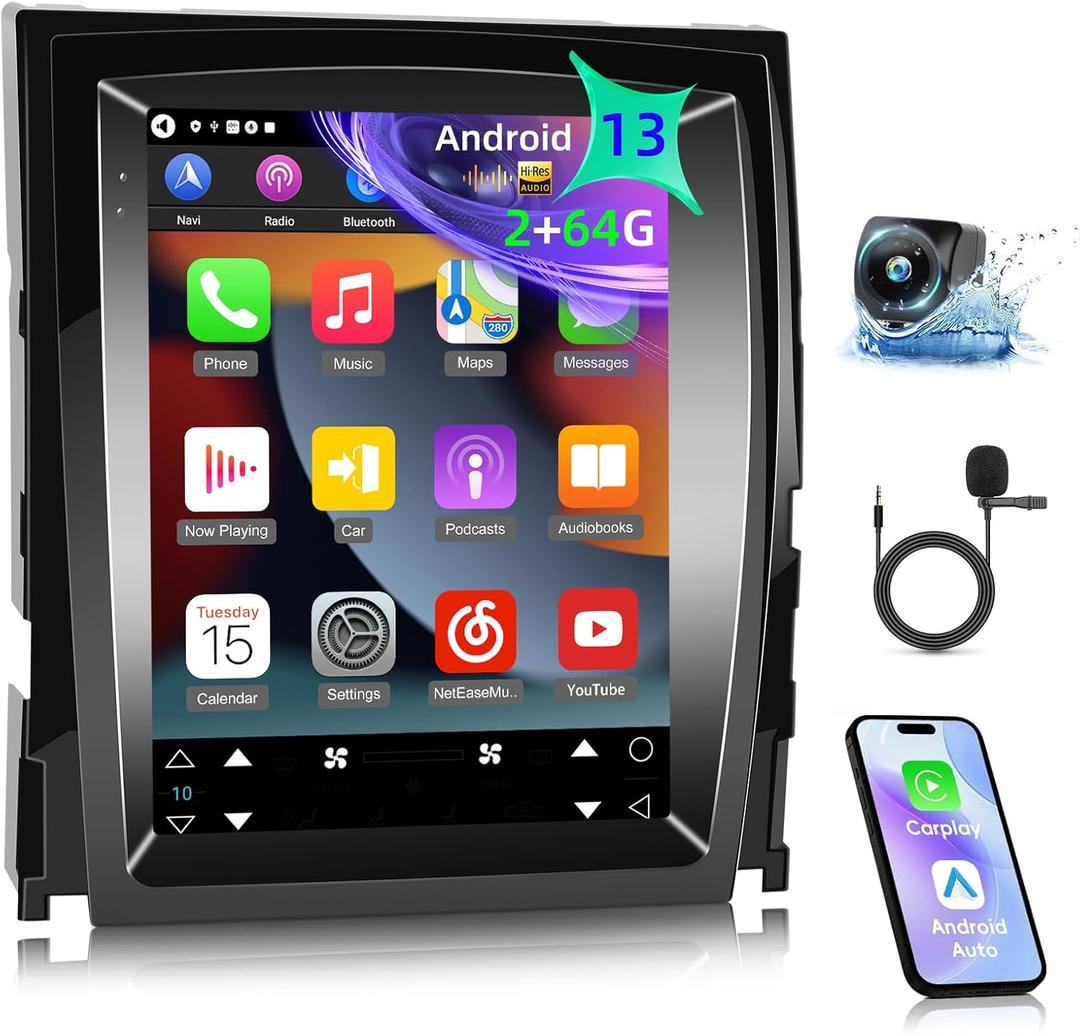 for Cadillac Escalade Radio 2007 2008 2009 2010 2011 2012 2013 2014, [2+64G] 9.7 inch Android Touch Screen Escalade Car Stereo, Carplay/Android Auto/Hi-Fi Audio/1080P/SWC/Bluetooth