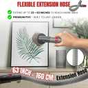 For Dyson Horsehair Vacuum Brush & Extension Hose Compatible with Dyson V7 V8 V10 V11 V15 Gen5 Soft Bristle Dusting Brush for Blinds, Furniture, & Delicate Surfaces Quick Release Attachment