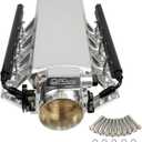 For LS Intake Manifold Compatible with LS1 LS2 LS6 of cathedral port heads with Drive by Cable Throttle Body Compatible with Chevy Cadillac Pontiac Aluminum (92mm)