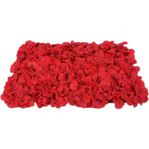 Artificial Flower Wall Panels Wedding Venue Flower Backdrops Photo Background Pillar Main Road Decor for Flower Walls Decor, Weddings, Bridal Showers, Baby Showers, and Event Decor (Red)