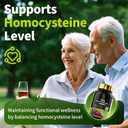 2 x TMG Supplements - Trimethylglycine Capsules, Betaine Anhydrous 600mg, with Vitamin B6, VitaminB12 & Ginkgo, Supports Liver Wellness & Cognitive, Non-GMO, Vegan, 120 Counts