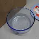 Pyrex Round Food Storage with Blue Lid 4 Cup, 1 EA