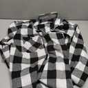 Flannel Shirt for Men Button Down Regular Fit Mens Flannel Shirt Long Sleeve Casual Plaid Flannel Shirt (X-Large, White/Black)