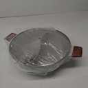 Dezin 5-QT Double-flavor Shabu Shabu Pot with Divider, Dual Sided Nonstick Hot Pot, 12 Inch Divided Stockpot for Cooking, Hotpot for Induction Cooktop, Gas Stove & Hot Burner, Soup Ladle Included