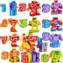 JOYIN 10 Pcs Number Bots Educational Toys, Number Bots, Action Figure Learning Toys, Christmas Birthday Gifts for Kids Boys Girls 3 4 5 6 Years Old