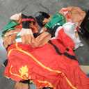 EAONE 12 Ft Christmas Inflatables Outdoor Decorations Giant Blow Up Yard Decorations Inflatable Santa Claus on Sleigh and 3 Reindeer, with Built-in LED Lights for Indoor Outdoor Home Holiday Decor