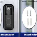 Blink Doorbell Mount for All-new Blink Video Doorbell(2nd Gen), No-Drilling Blink Mount Bracket, Easy Installation for Blink Doorbell Camera Security System (Blink Doorbell is Not Included),Black