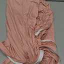 7.2FT Dusty Rose Arch Cover - Polyester Fitted Wedding Arch Stand Covers Round Top Chiara Arch Backdrop Cover for Birthday Party Banquet Photo Background Decoration