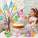 462 Piece Kids Easter Crafts Foam Decoration Kit DIY Bunny Egg Chick Carrot Shapes Easter Stickers for Home Decor Gift Tags Party Activities