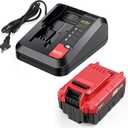 Labtec 1-Pack 6.0Ah 20V Lithium Battery PCC685L and Battery Charger Kit Compatible with Porter-Cable