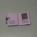 Airkit Small Wallet Women RFID Blocking Soft Leather Bifold Compact Card Holder Wallet for Women with Zipper Coin Pocket 4 ID Window, Light Purple