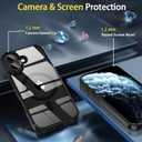 PinLiSheng Magnetic for iPhone 17 Case with 1 Screen Protector [Mil-Grade Drop Protection] [Compatible with ] Shockproof Slim Transparent Protective Phone Case, Clear Black