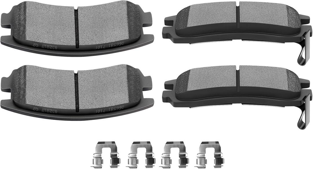 SCITOO D698 Ceramic Brake Pads Kits Rear For Buick Allure,Century,LaCrosse,Regal,Rendezvous,for Chevy Impala,Venture,for Oldsmobile Alero,Intrigue,Silhouette,for Pontiac Grand Prix,Montana