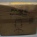Farini Ergonomic Office Chair, Home Office Desk Chair with Headrest, High Back Computer Chair with Flip-up Armrests and Adjustable Lumbar Support for Home Office Study Bedroom, Khaki.
