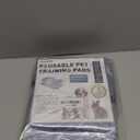 Fostanfly Washable Pee Pads for Dogs, 2 Pack Large 36"x41" Ultra-Absorbent and Leak-Proof Non-Slip Reusable Potty Training Pads for Dogs, Cats, Puppy, Potty Training of Add 8 Lanyards (Gray)