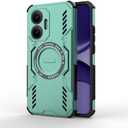 2 x Compatible with Xiaomi Poco F7 5G Case Cover,Compatible with MagSafe,Compatible with Xiaomi Redmi Turbo 4 Pro 25053RT47C Dissipation Cool Anti-Fall Mobile Phone Cases Green