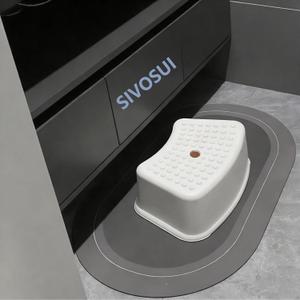 Non-Slip Kids Step StoolSturdy Safe Toddler Step Stool for Bathroom Sink,SIVOSUI Potty Training, Kitchen & Bedroom,with Soft Anti-Slip
