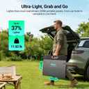 HQST 200W Ultra-Light Portable Solar Panel for Power Station & Solar Generator, 25% High Efficiency N-Type Solar Charger, IP67 Waterproof, Foldable with Kickstands for Camping, RV, Off-Grid, Emergency