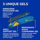 Dr. Scholls Energizing Comfort Mens Everyday Insoles with Massaging Gel - Clinically Proven, All-Day Energy and Comfort Inserts with Patented Triple Gel Design - Shock Absorbing, Arch Support (1 Pair (Pack of 2))