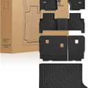 3W Floor Mats & Cargo Liner & Seatback Mats Fit for 2022-2025 2026 Jeep Grand Cherokee WL/4xe 5-Seat Only, (NOT for WK2 or L), TPE All Weather Heavy Duty Car Accessories