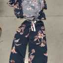June Daisy 3 pcs Floral Print Pajama, Size M