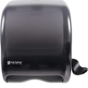 San Jamar Classic Element Paper Towel Dispenser Wall-Mounted Commercial Roll Dispenser, Fits All Core Sizes with Lever for Bathroom, Kitchens, and Restaurants, Plastic, Universal Paper, Black Pearl
