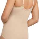 Bali Women's Firm-Control Shapewear, All-In-One Body Shaper with Built-In Underwire Minimizer Bra (Beige) 40D